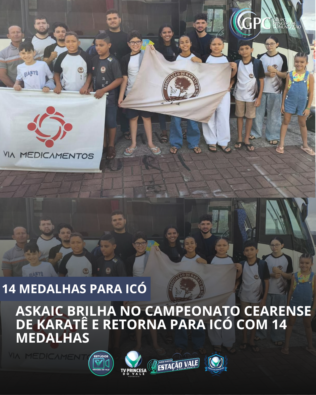 ASKAIC BRILHA NO CAMPEONATO CEARENSE DE KARATÊ E RETORNA PARA ICÓ COM 14 MEDALHAS